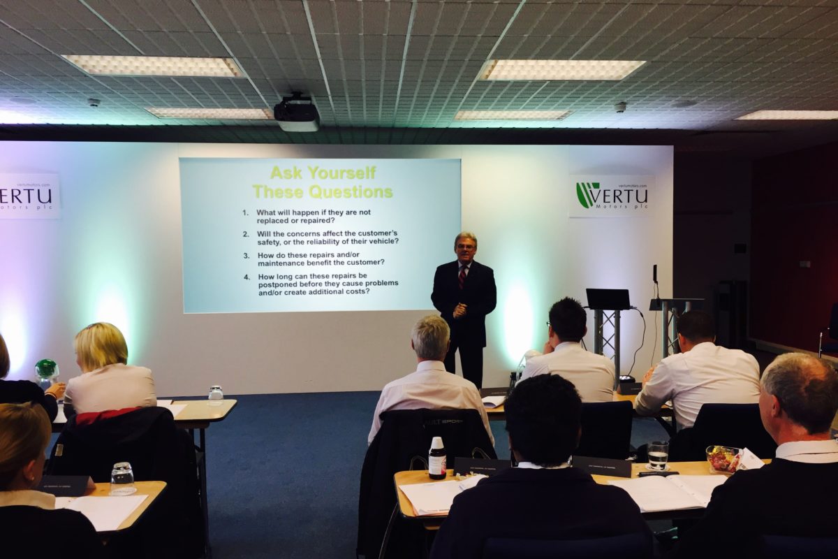 don conducting conference