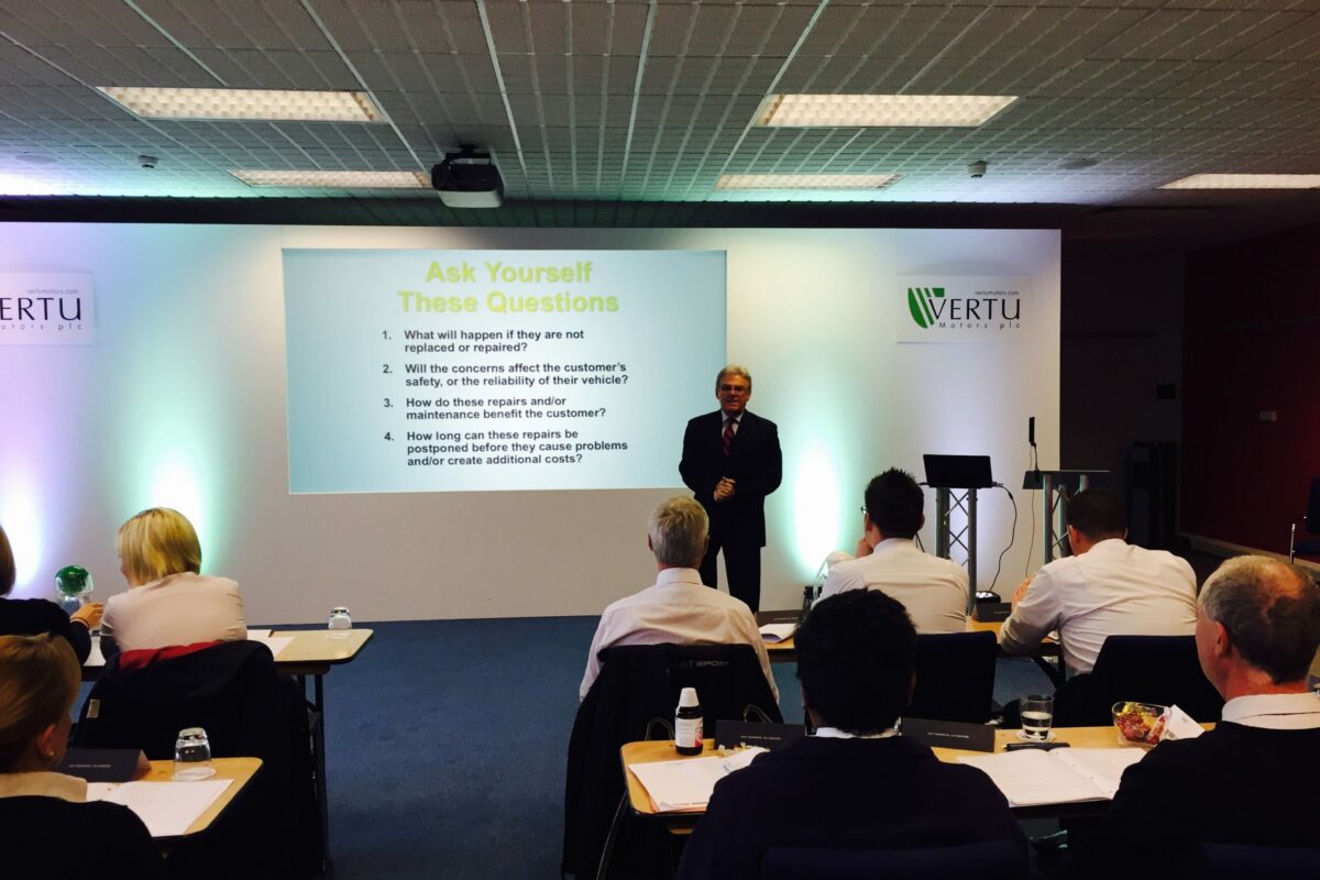 don conducting conference